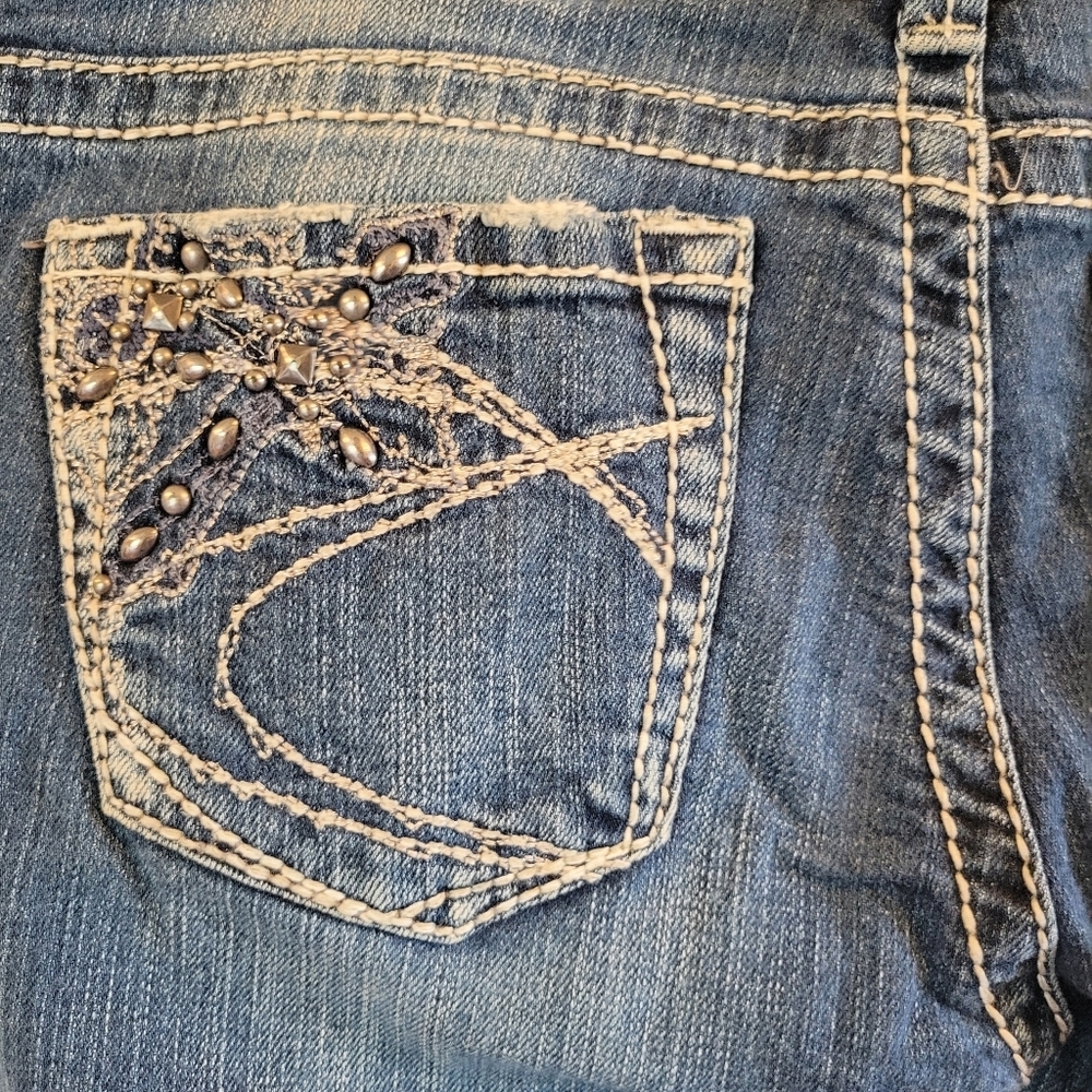Silver Tuesday Low Rise Flare Denim Jeans - Picture 4 of 12